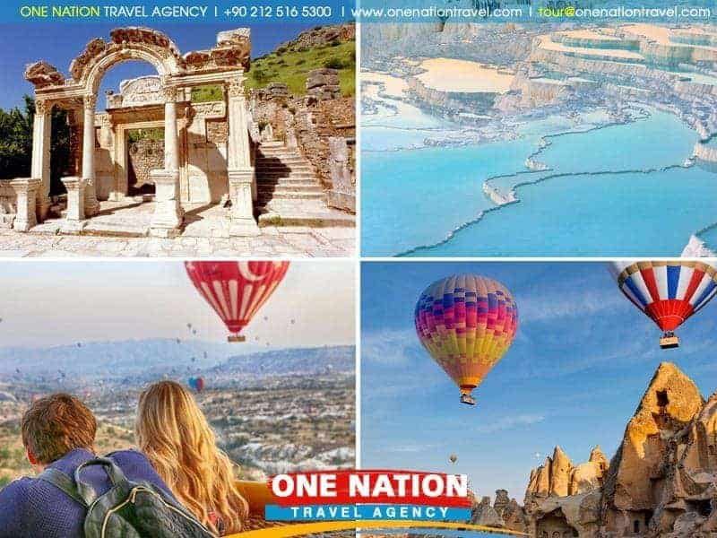 4-Day Cappadocia, Pamukkale and Ephesus Tour from Istanbul By Plane & Bus