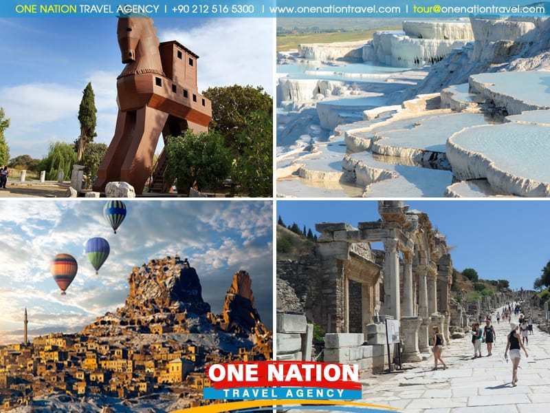 5 Days Cappadocia, Pamukkale and Ephesus and Troy Tour from Istanbul