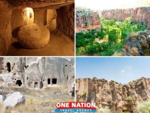 Explore Cappadocia's natural wonders on a Green Tour, featuring unique fairy chimneys and lush valleys.