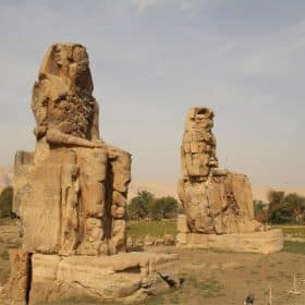 Colossi of Memnon in Luxor, Egypt