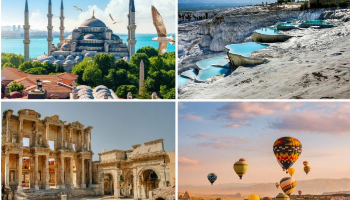 Explore Turkey with a 9-day tour covering Istanbul, Pamukkale, Ephesus, and Cappadocia's highlights.