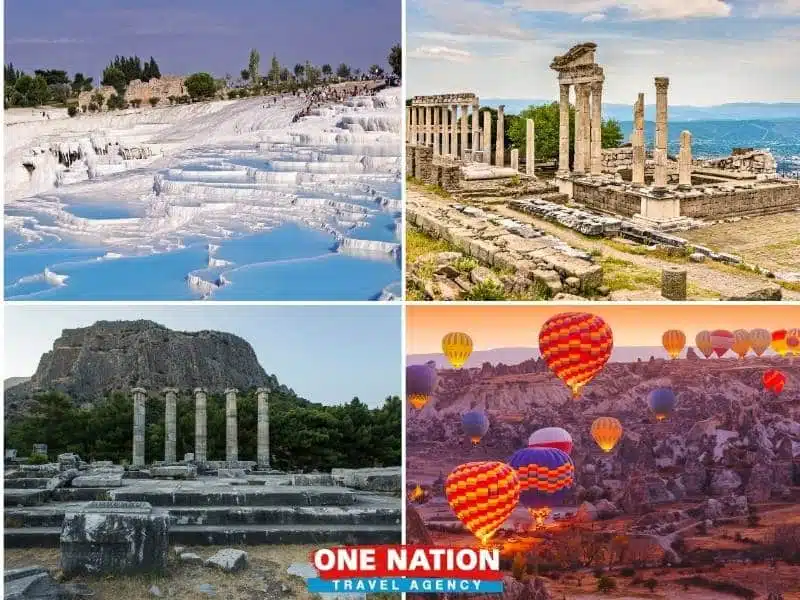 5-Day Highlights of Turkey: Pamukkale, Pergamon, Ancient Cities & Cappadocia Tour